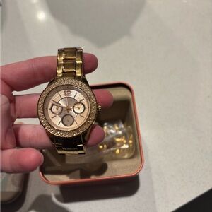 Fossil Gold Bracelet Watch